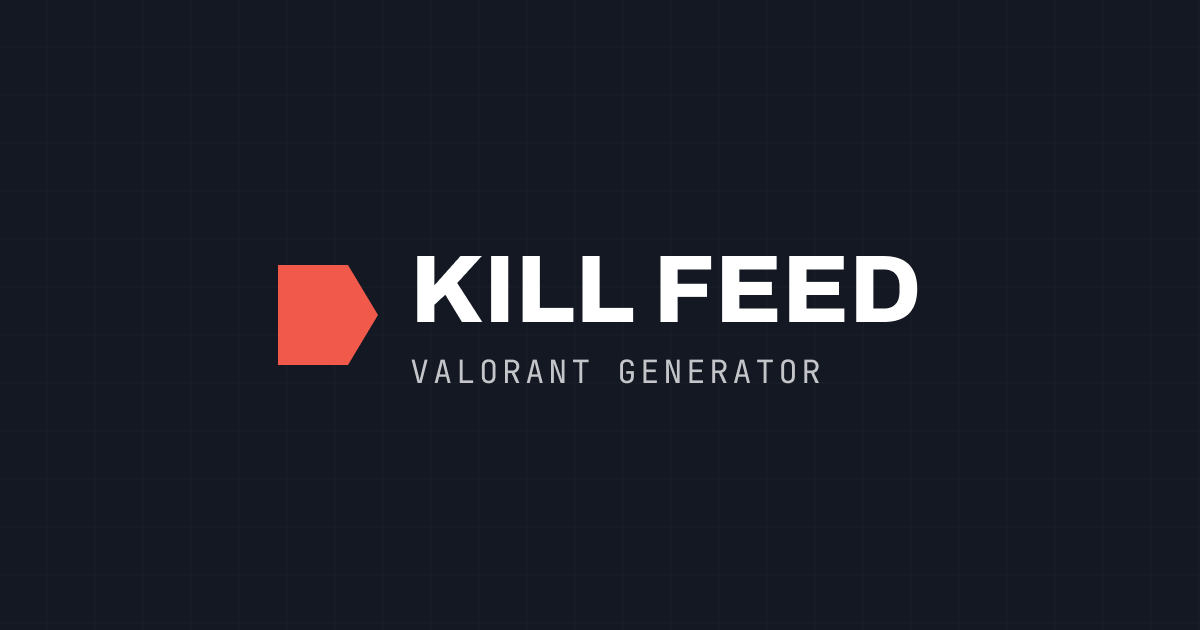 Valorant Kill Feed Generator